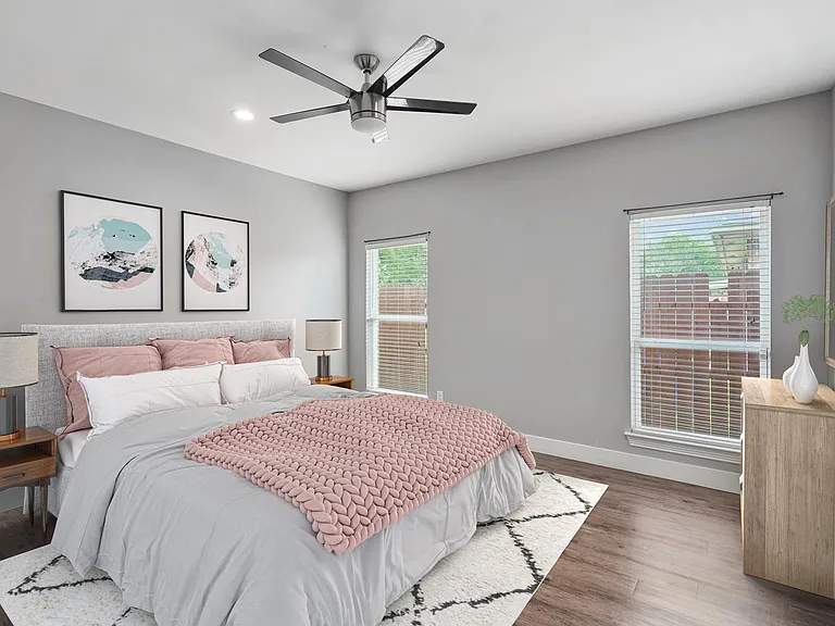 Bedroom 1. This image shows a virtually furnished space. Bedrooms come unfurnished.