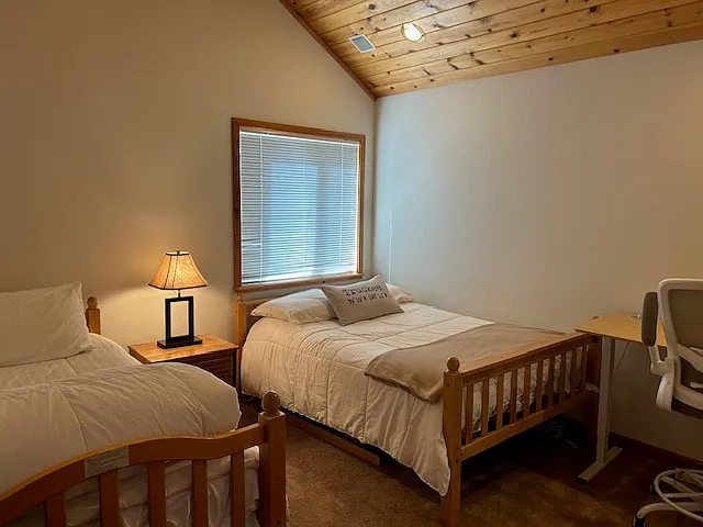 Twin and Full beds in Bedroom #3