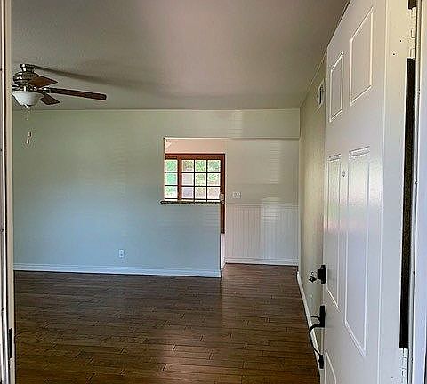 Walking through front door 