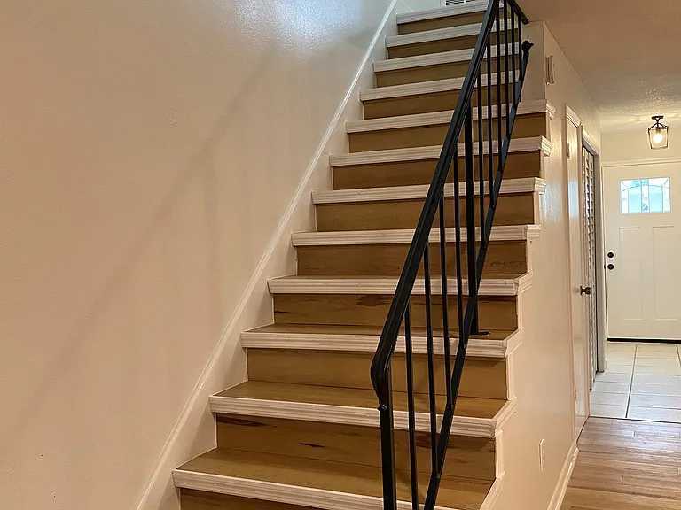 Two-story layout for added privacy