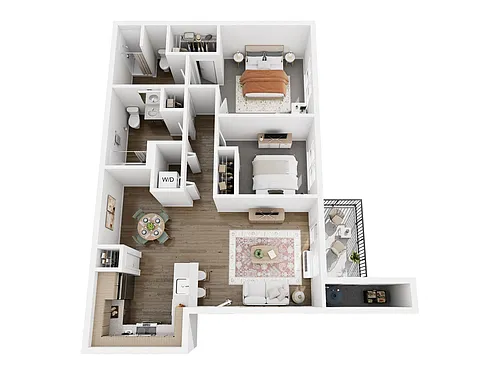 Floor plan 2X2