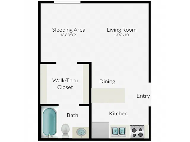 Floor plan Studio