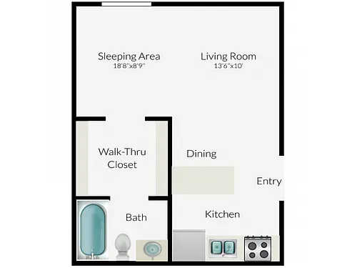 Floor plan Studio