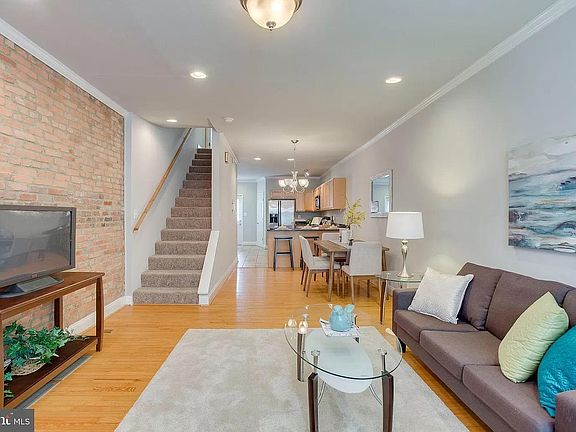 Living room and kitchen