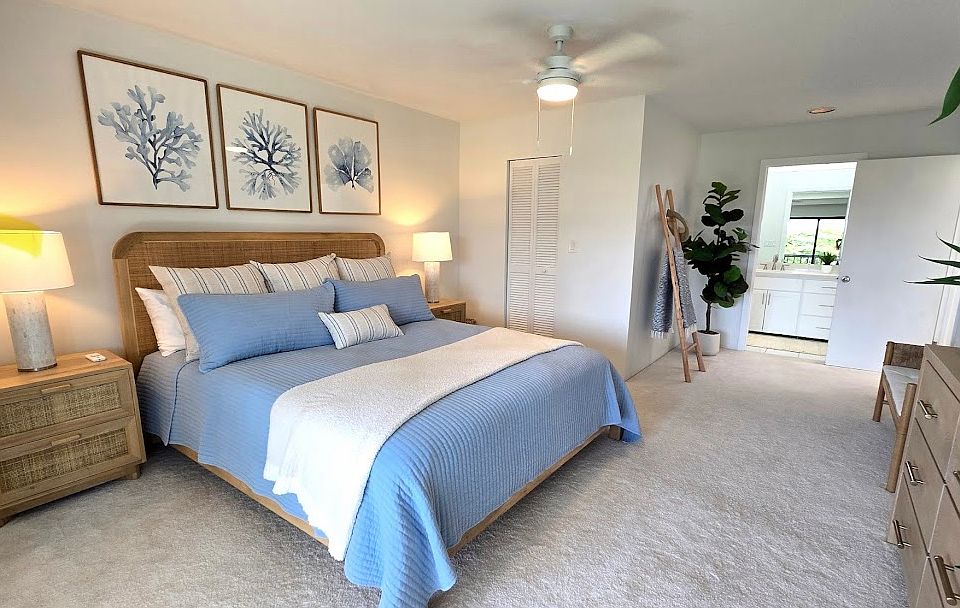 This beautiful home has recently been furnished by a local designer. It is equipped with everything you need to live and work. Come enjoy ease of well-being at Lanikai beach.
