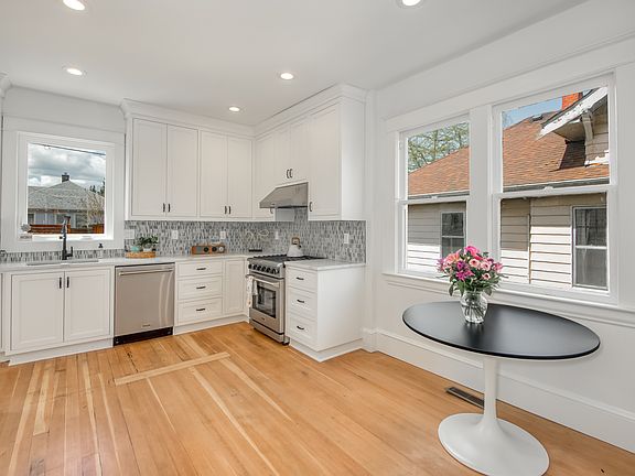 Kitchen with dining area.