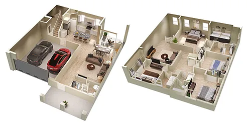 Floor plan Palermo (4x2.5)