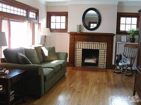 Large LR with lovely hardwood floors