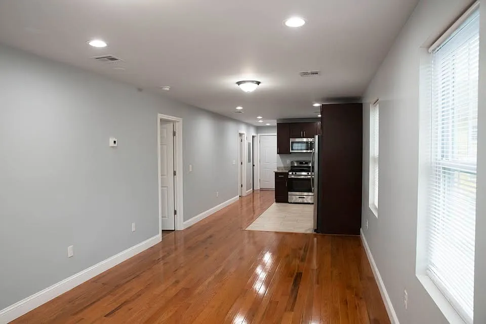 Living room and kitchen