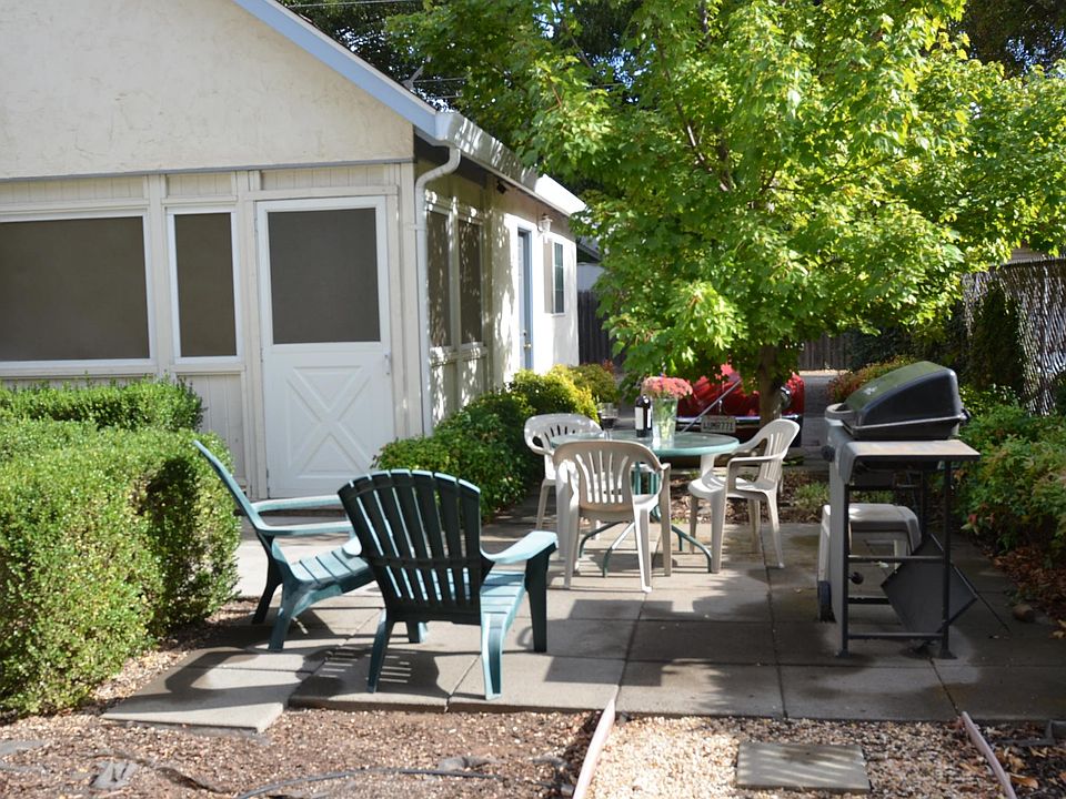 Screened-in porch & outside patio.