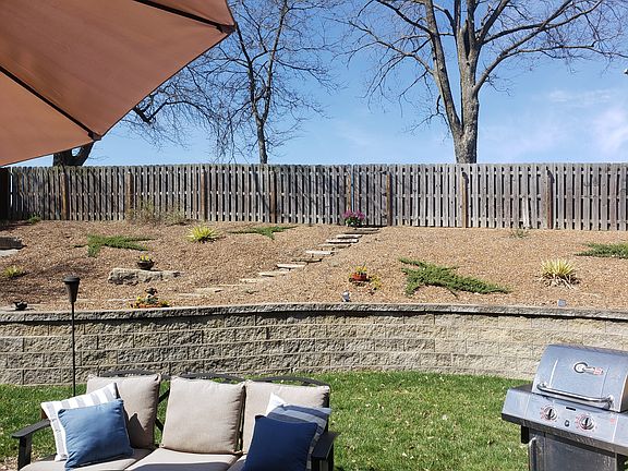 View of the backyard.