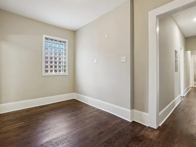 Dining Room (shown vacant, now furnished) and hallway