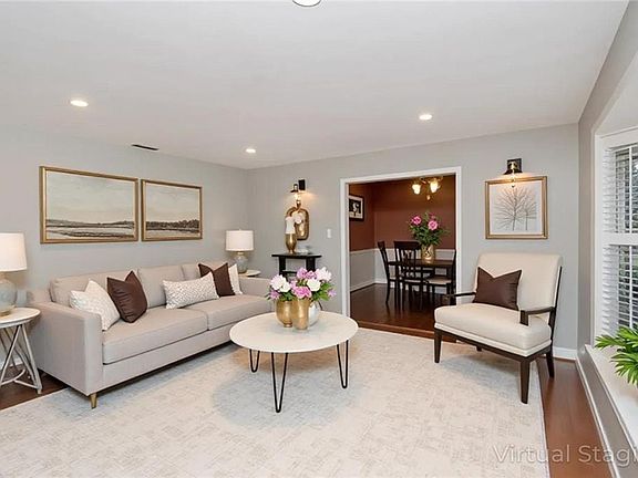 Virtually Staged Family room