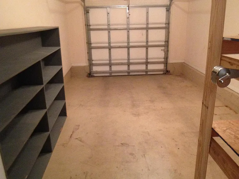 This is the one car garage.
