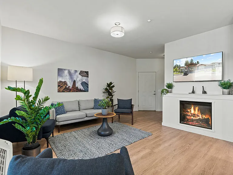 Living Room with Fireplace