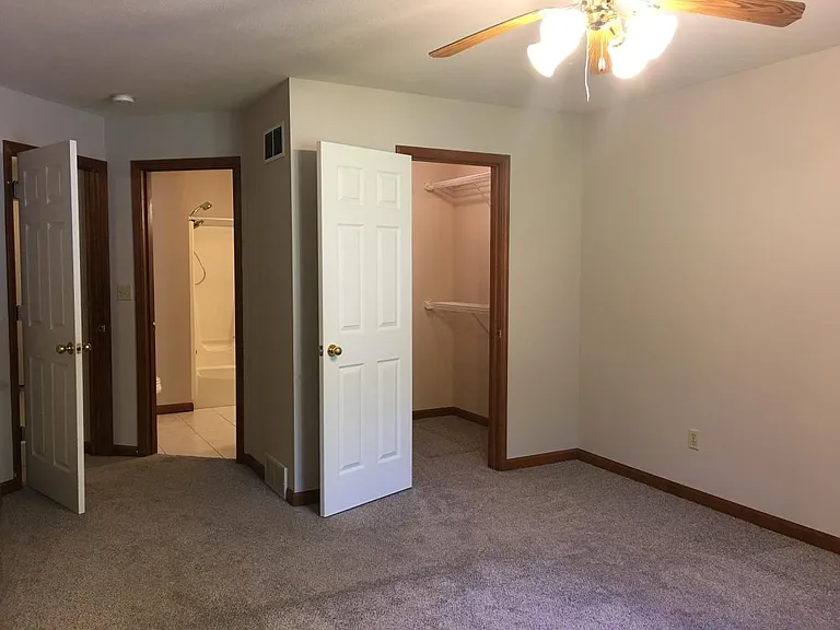 Bedroom with walk-in closet