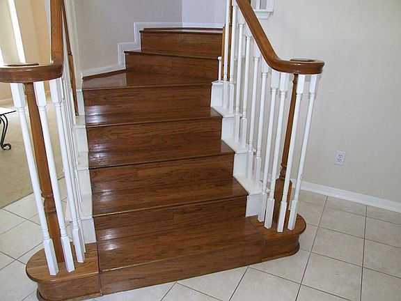 You will find the bottom of the stairs..