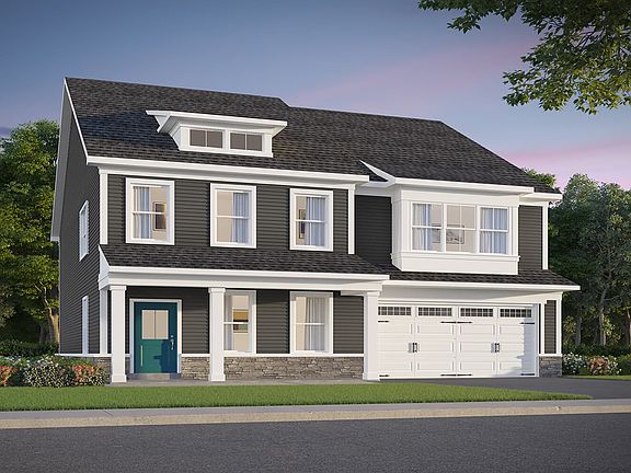 Elevation 5 of the Beckham a home design at Lakeside at Trappe by Brookfield Residential