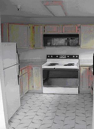 Kitchen with lots of cupboard space