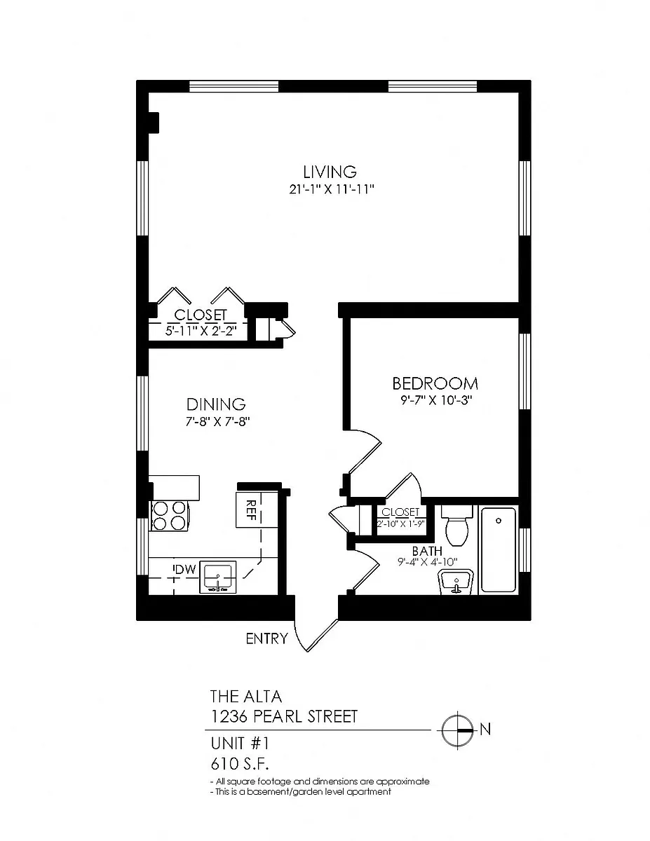 Floor plan 1 Bedroom