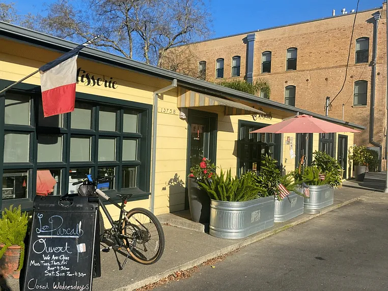 Just 300 ft from the House _ Les Pascals Patisserie/Cafe, an Authentic French Bakery and Cafe Serving Fresh Pastries, Artisan Breads, and Coffee in Central Glen Ellen