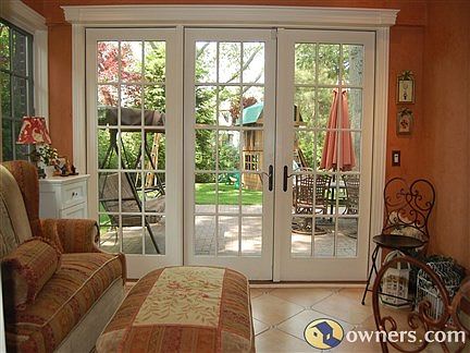 Sunroom with french doors