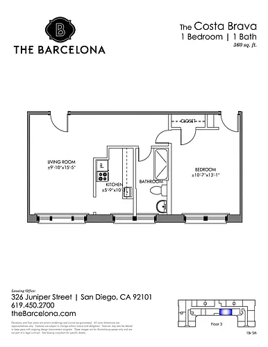 Floor plan Costa Brava