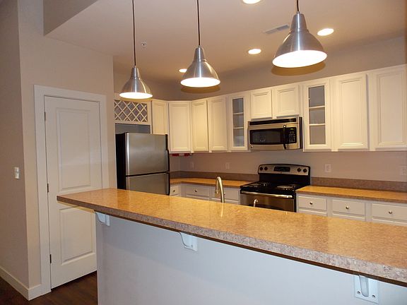 kitchen with bar seating