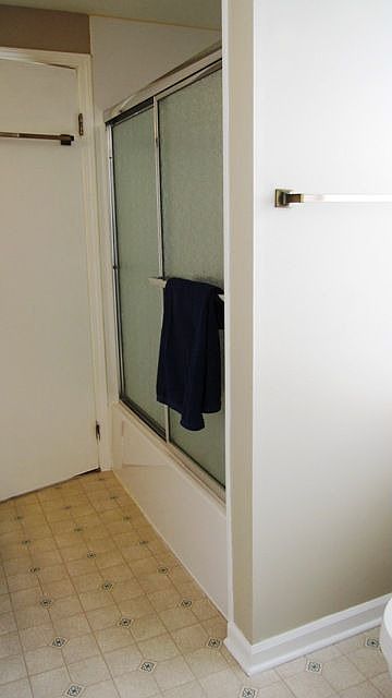 New shower area