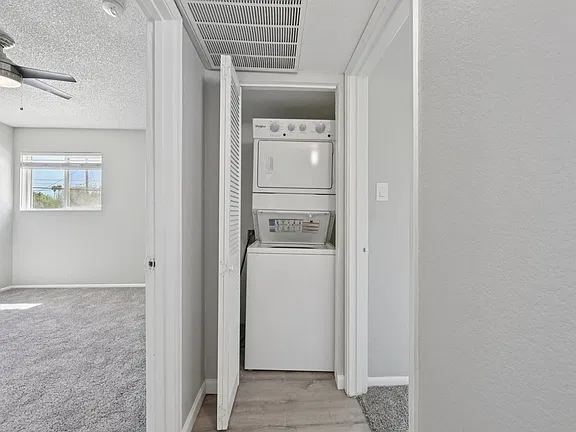 Representative in-home laundry area at Cornell Apartments.