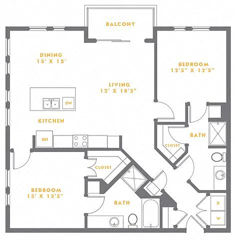 Floor plan The Gramercy