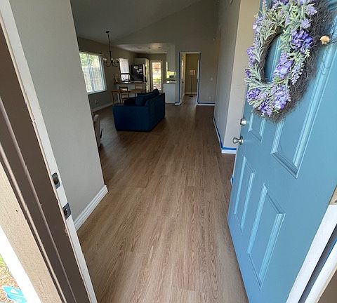 Interior from front door (furniture will be removed)