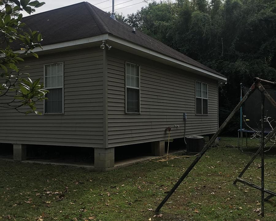 Rear view from northwest corner