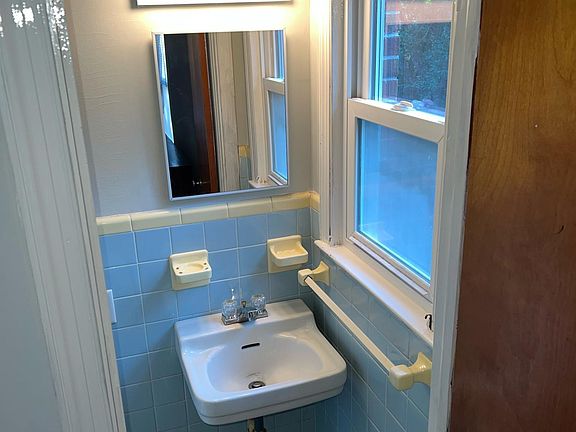 Half bathroom attached to master bedroom