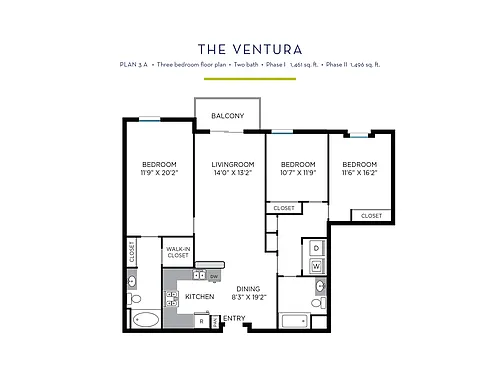 Floor plan CMV I - Ventura