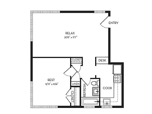 Floor plan The York