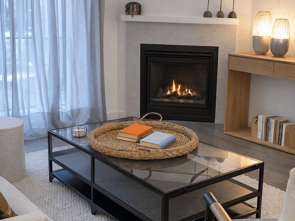 Model Home Cozy Gas Fireplace