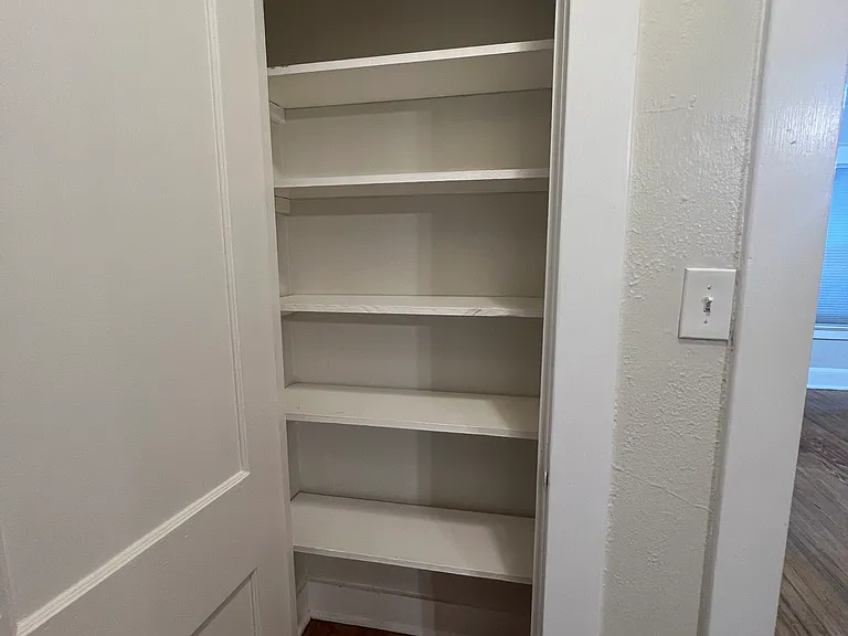 Spacious linen closet