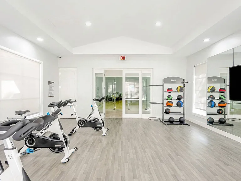 Get in some miles with neighbors or friends in our spin studio.