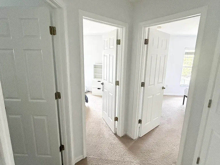 Upstairs facing kids and guest room.