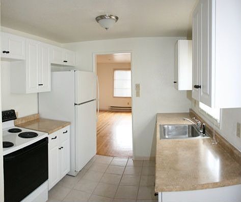 Updated kitchen with plenty of storage.