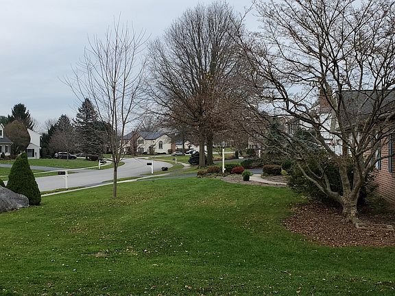 Looking east across the neighborhood (down Strayer Drive) from driveway.