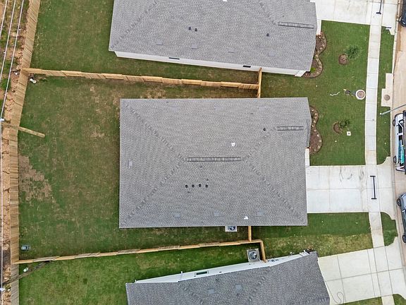 This aerial view of your home shows the amazing view of your lot.