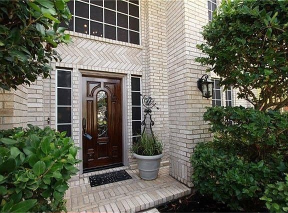 Lead glass front door