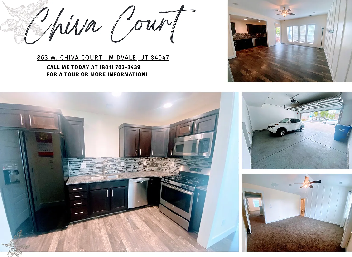 3 Bed x 2 Bath Townhome -2 car garage - 1320 FT2 - Yard Space & More — Photo 1
