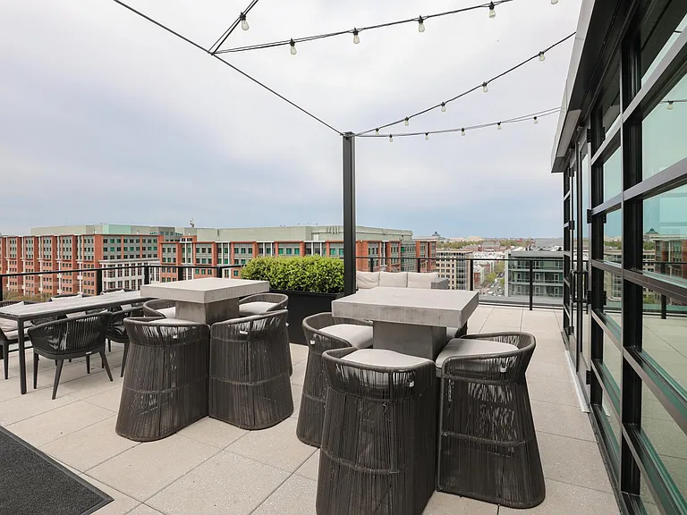 Building's rooftop deck