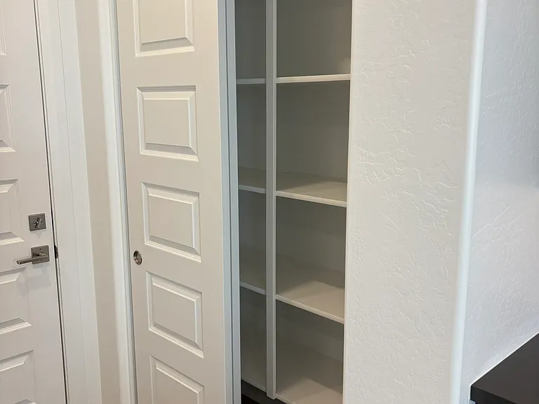 Pantry next to the kitchen