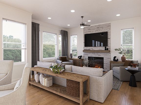 Living Room - Interior Rendering