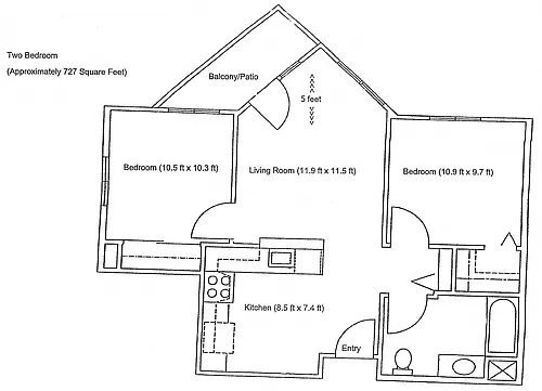 Floor plan 2x1 | Age 55+