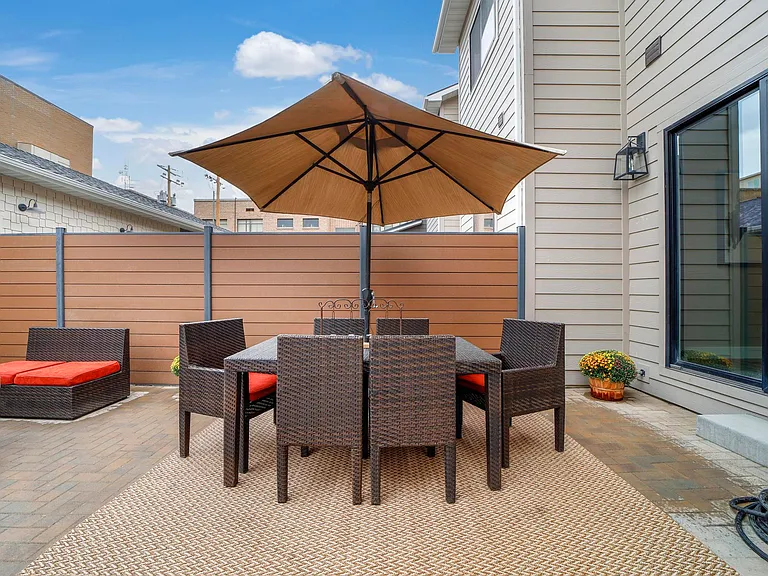 Back Patio With Outside Dining Space